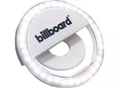 Luminária LED Selfie Ring Light Billboard Recarregável com Clipe - 0