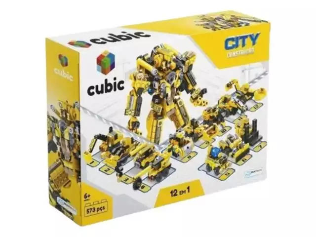 Blocos de Montar Cubic City Multilaser Construção 573 Peças
