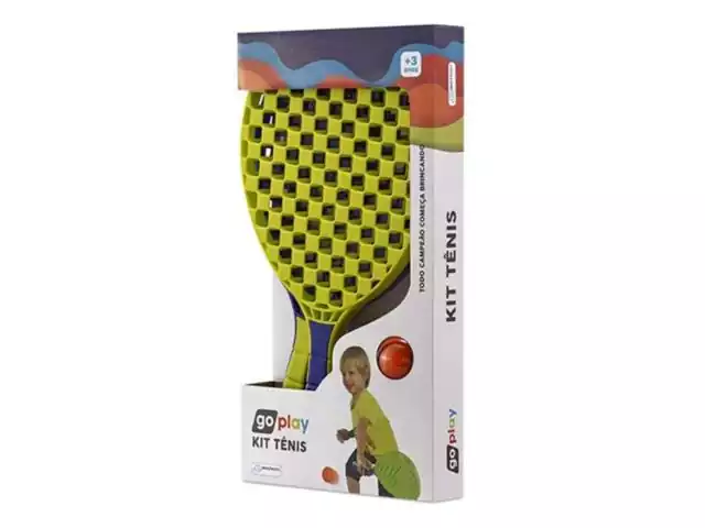 Kit Tênis Multilaser BR949 Go Play com 2 Raquetes e Bolinha