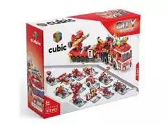 Blocos de Montar Cubic City Multilaser Bombeiro 12 em 1 com 572 Peças