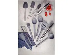 Espátula em Silicone Tramontina Moldê Cinza com Cabo em Aço Inox - 3