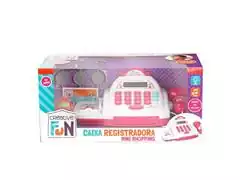 Brinquedo Caixa Registradora Multikids Creative Fun Mini Shopping Rosa - 1