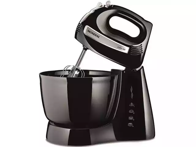 Batedeira Mondial B-50-B Cake Inox Premium Black 500W