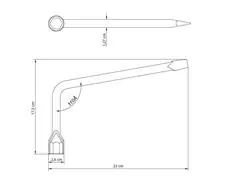 Chave de Roda Tipo L Tramontina com Corpo Forjado em Aço 17MM - 2
