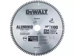 Disco de Serra DeWalt Esquadria Alumínio 10" 100D - 0