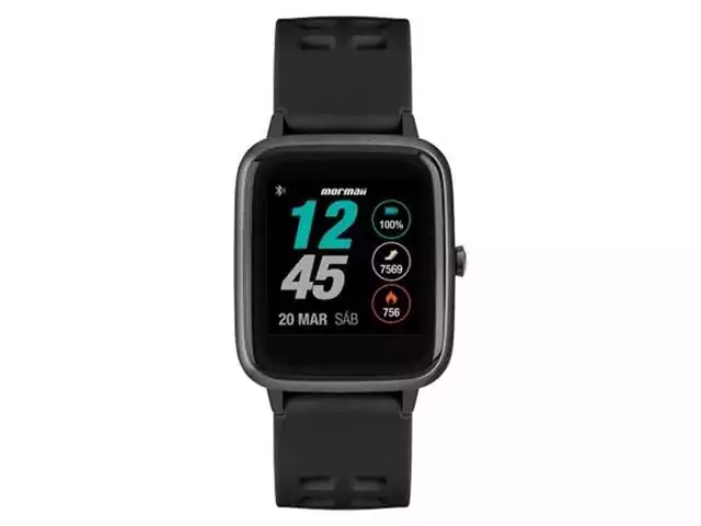 Relógio SmartWatch Unissex Mormaii Full Display Preto MOLIFEAB/8P