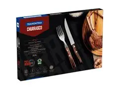 Jogo de Talheres para Churrasco Tramontina Polywood Inox 12 peças - 5