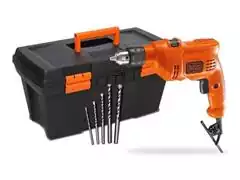 Furadeira de Impacto 3/8" Black&Decker 5 Brocas e Caixa 19" 560W - 0