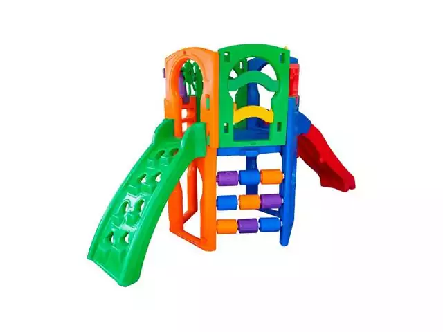 Playground Premium Prata Freso com Escorregador Infantil