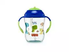 Copo de Treinamento com Canudo First Moments Azul Blueberry Smoothie