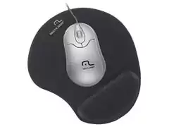 Mouse Pad com Apoio Ergonômico em Gel Preto Multilaser AC024 - 0