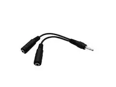 Cabo Adaptador P2-P3 Multilaser com Acabamento em Nylon Preto WI409