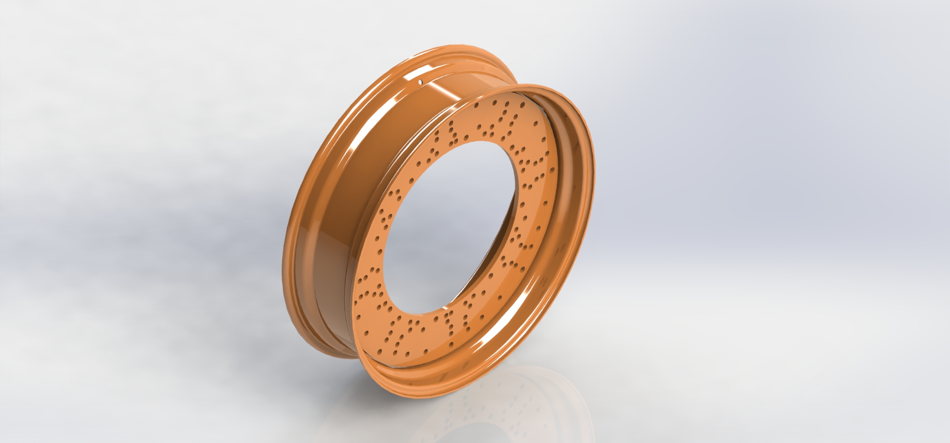 ARO W 10" x 38" MULTIFUROS (LARANJA) REFORÇADA