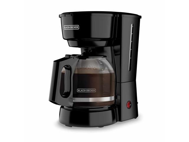 Cafetera Black+Decker 900W 12 tazas goteo Vortex color Negro