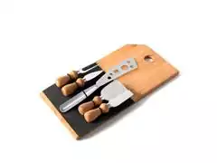 Conjunto para Queijo em Bambu e Inox Welf 6 Peças - 2