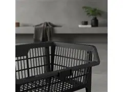 Cesto Expositor Presto Empilhável 5 Unidades 57x28x42cm Preto - 7