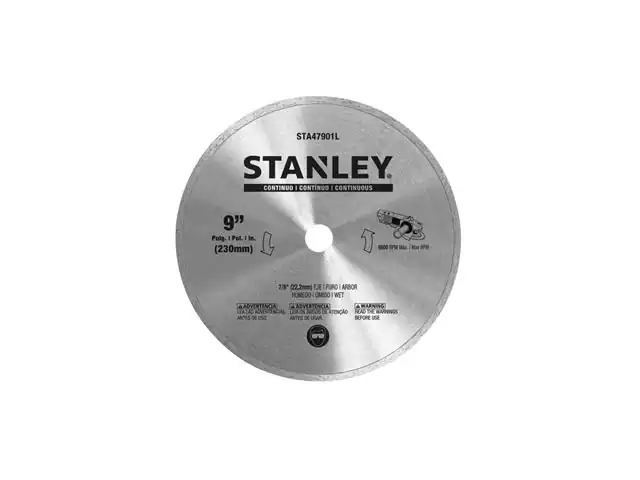 Disco Diamantado 9" Stanley 230mm Contínuo