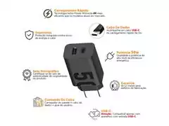 Carregador de Parede Motorola Turbo Power Duo 50W com Cabo USB C Preto - 2