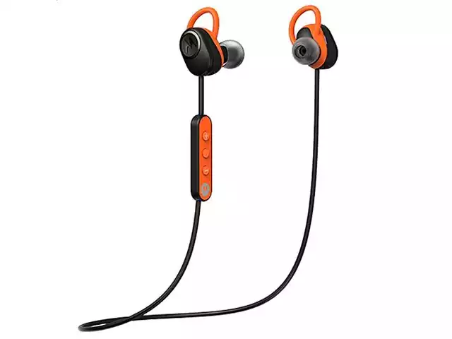 Fone de Ouvido Esportivo Bluetooth Motorola Verveloop Preto e Laranja