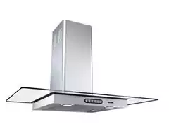 Coifa de Parede Vidro Reto Fogatti Inox Duto Slim 80CM