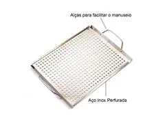 Bandeja em Inox Prana para Grelhar em Churrasqueira - 2