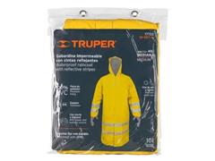 Impermeable Truper gabardina doble capa y reflejante Amarillo - 2