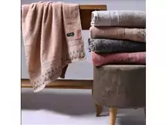 Toalha de Banho Senzza Lace Tessi 70 x 140cm Taupe - 1