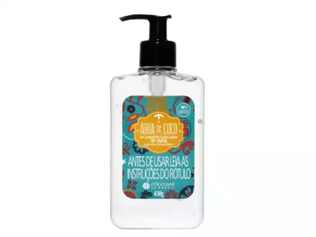 Gel Antisséptico para Mãos L'Occitane au Brésil Água de Coco 430G