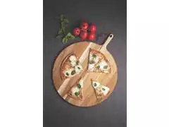 Tabua Redonda Para Pizza Tramontina Provence em Madeira Teca 60CM - 1