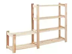 Estante Tramontina Modulare em Madeira Pinus com 2 Prateleiras