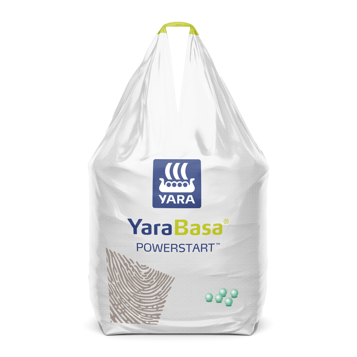 Fertilizante Premium YaraBasa POWERSTART,NPK10 14 14 + 7Ca 5S 0,1Zn