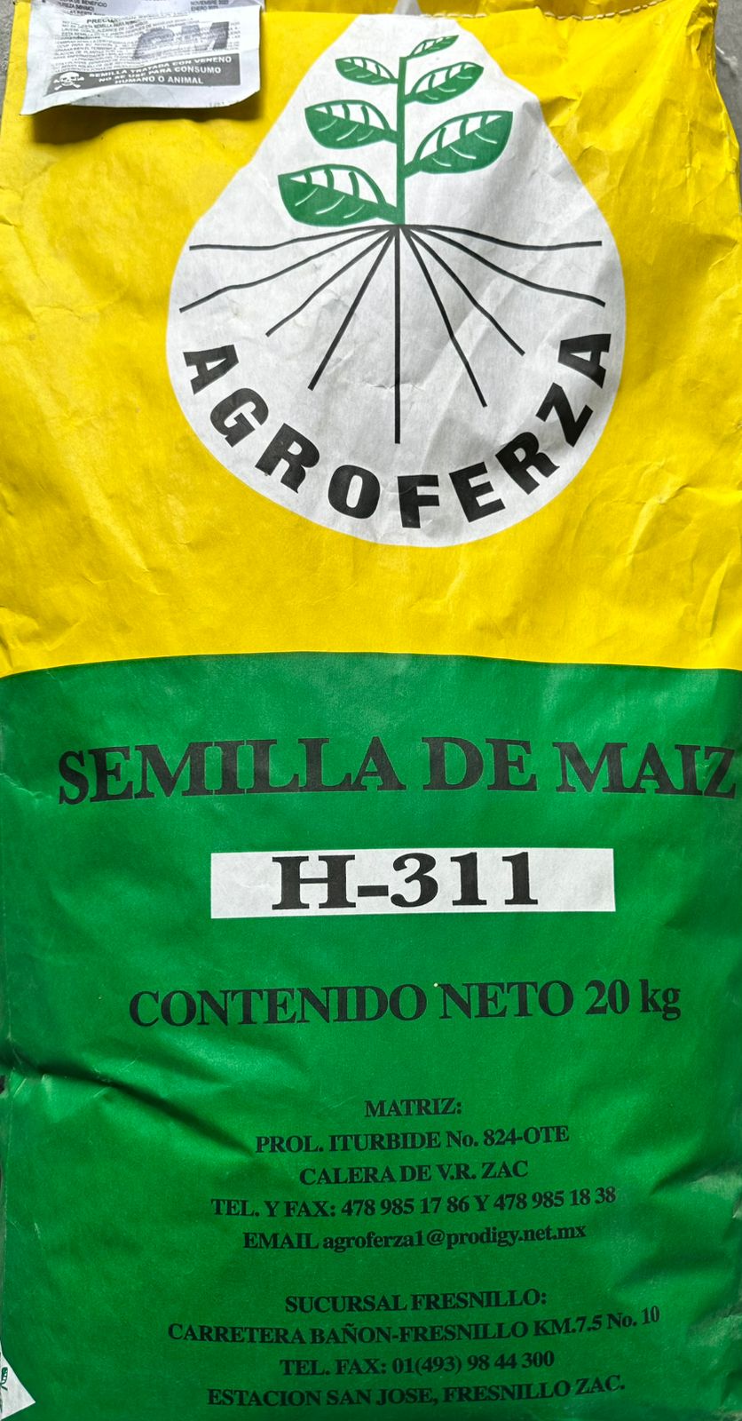 Semilla de maíz H-311 bulto de 20kg