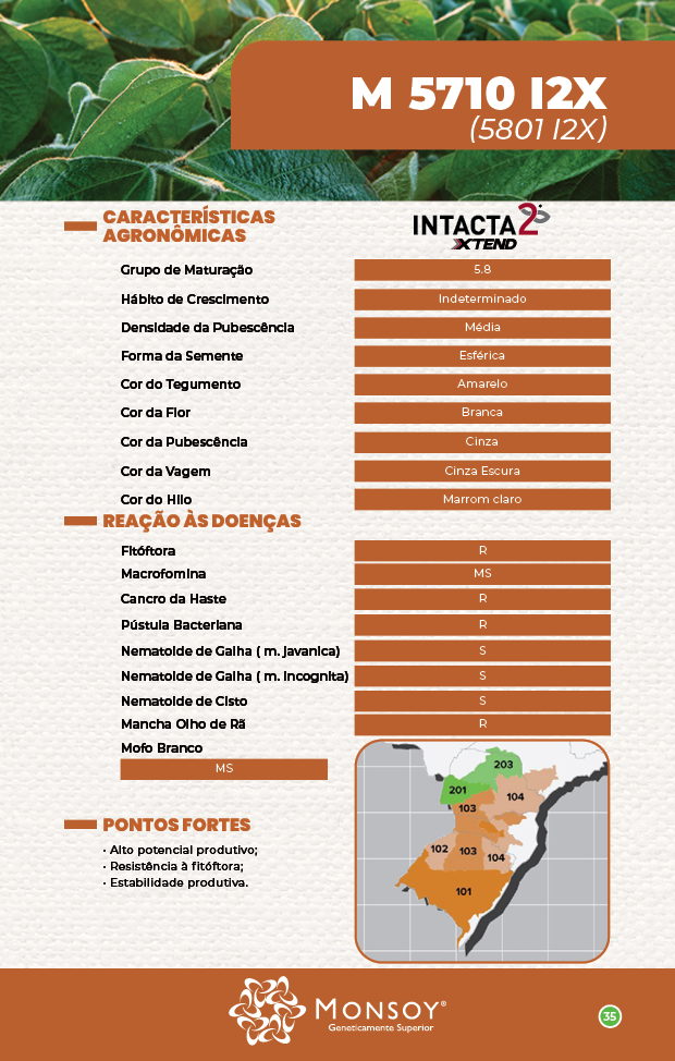 Semente de Soja Monsoy M5710 I2X (TSI) - 1